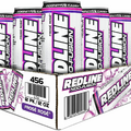 REDLINE NOO Fusion - Carbonated Pre-Workout Energy Drink | Frose Rose, (12) Cans