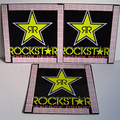 Rockstar Energy Drink Window Sign Plaque Decals Stickers 11x11 Lot of 3 NOS