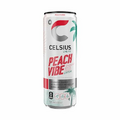 CELSIUS Sparkling Peach Vibe, Functional Essential Energy Drink, 12 Fl Oz