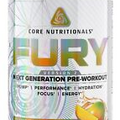 Core Nutritionals FURY Pre Workout Energy Focus Power 20 Serves TROPIC THUNDER