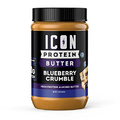ICON MEALS, Protein Almond Butter, Creamy, Protein-Packed, Handcrafted Spread, Premium Whey Protein, Gluten Free (16 Servings, Blueberry Crumble)