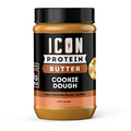 ICON Meals, Protein Peanut Butter, Creamy, Protein-Packed, Handcrafted Spread, Premium Whey Protein, Gluten Free (16 Servings, Cookie Dough)