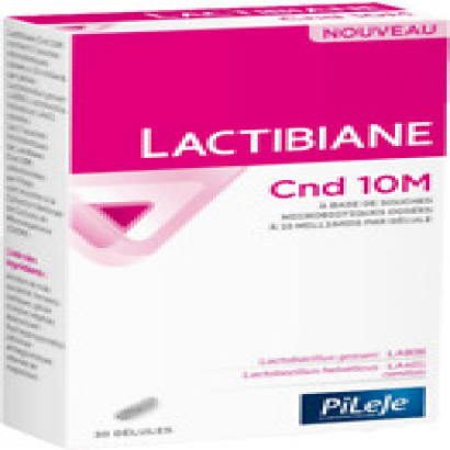 LACTIBIANE Cnd 10M PiLeJe Probiotika Candidiasis-Unterstützung Gesund 30 Kapseln