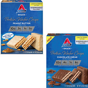 Atkins Protein Wafer Crisps Bundle, Peanut Butter & Chocolate Crème, Keto 5 Each