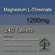 Magnesium L-Threonate 1000mg Bioavailable Extra Strength x 240 Tablets