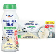 Equate High Protein Shake Nutrition Drink Vanilla 8 Fl Oz 24 Count Protein Drink