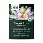 Gaia Herbs Sleep & Relax Herbal Tea - Supportive Sleep Aid for a Natural Calm t