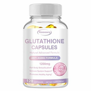 Glutathione Capsules 1200mg (120 Capsules) Reduce Cell Damage, Liver Detox, Immune Support