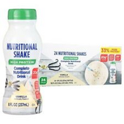 High Protein Shake Nutrition Drink, Vanilla, 8 fl oz, 24 Count