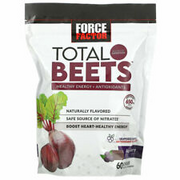 Force Factor Total Beets Soft Chews with Beetroot Supplement, 60 Chews, NEW