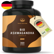 Bio Ashwagandha - 360 Kapseln (BIG PACK) - Hochdosierte 2600Mg Pro Tag (90 Tage)