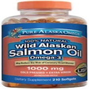 -3 Wild Alaskan Salmon Oil 1000Mg 210 Softgels (Pack of 2) HJO$IER